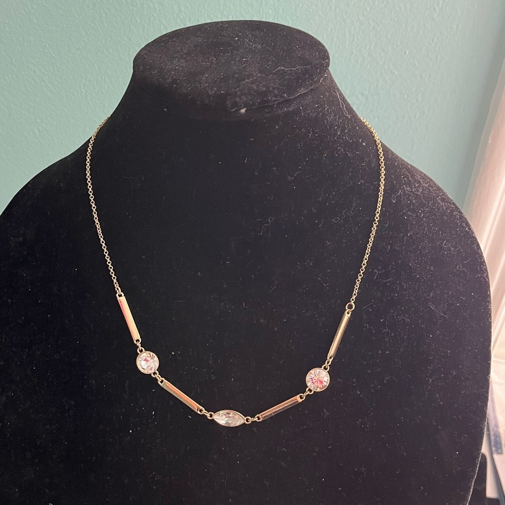 Banana Republic GoldTone Cubic Zirconia Necklace